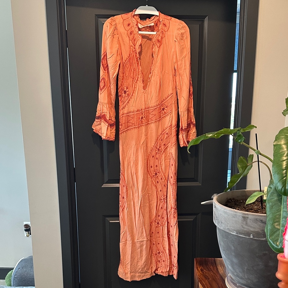 NWOT Jen's Pirate Booty Orange Long Sleeve Dress